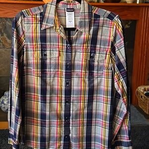 Patagonia Plaid Button-Up Long Sleeve Shirt - 6